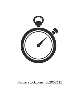Stopwatch  icon  on white background. Vector illustration.