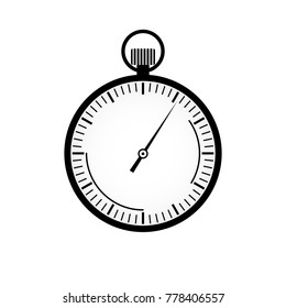 Stopwatch icon. Outline Icon Vector