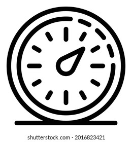 Icono de Stopwatch. Icono de vector de cronómetro de contorno para diseño web aislado en fondo blanco