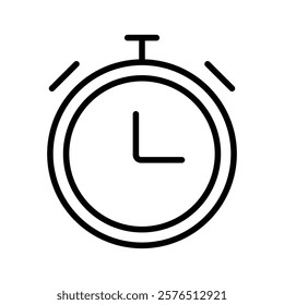 Stopwatch icon Outline vector for web ui