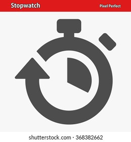 Stopwatch Icon. Professional, pixel perfect icons optimized for both large and small resolutions. EPS 8 format.