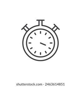 Stopwatch icon set. Symbols for quick start timers, countdowns, and express delivery.