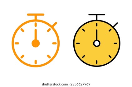 stopwatch icon set for web and mobile app. Timer sign and symbol. Countdown icon. Period of time