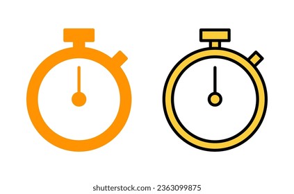 stopwatch icon set for web and mobile app. Timer sign and symbol. Countdown icon. Period of time