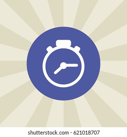stopwatch icon. sign design. background