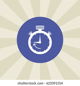 stopwatch icon. sign design. background