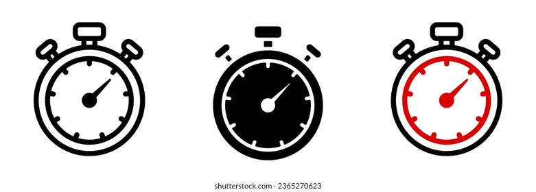 Icono de Stopwatch. inicio de sesión para concepto móvil y diseño web. ilustración vectorial