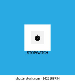 stopwatch icon sign signifier vector