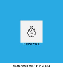 stopwatch icon sign signifier vector
