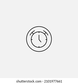Stopwatch icon sign vector,Symbol, logo illustration for web and mobile