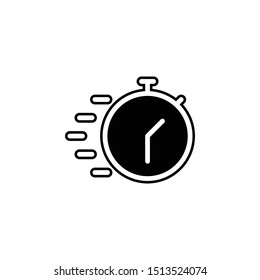 Stopwatch icon. Simple glyph, flat vector of time icons for ui and ux, website or mobile application