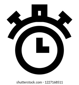 Stopwatch icon. Simple illustration of stopwatch vector icon for web design isolated on white background