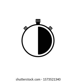 Stopwatch icon. Simple illustration of stopwatch vector icon for web design isolated on white background
