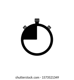 Stopwatch icon. Simple illustration of stopwatch vector icon for web design isolated on white background
