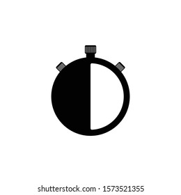 Stopwatch icon. Simple illustration of stopwatch vector icon for web design isolated on white background
