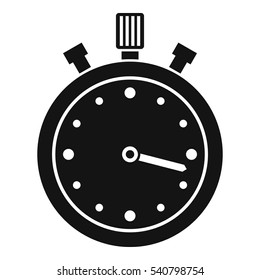 Stopwatch icon. Simple illustration of stopwatch vector icon for web