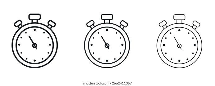 Stopwatch icon simple line design - Simple Vector Illustration