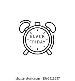 Stopwatch icon. Simple line, outline vector of black friday icons for ui and ux, website or mobile application