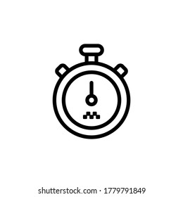 Stopwatch icon. Simple line, outline vector elements of taxi service icons for ui and ux, website or mobile application