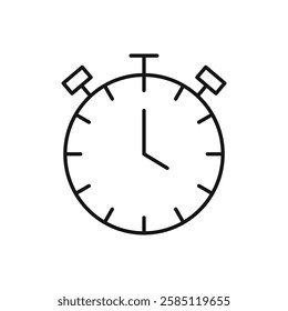 Stopwatch icon. simple thin line vector icon