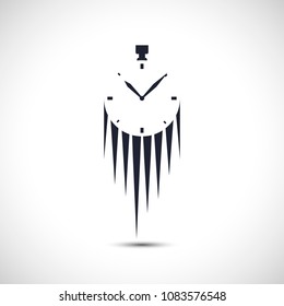 Stopwatch icon simple watch logo vector illustration