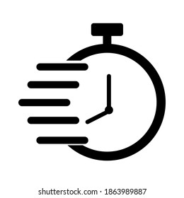 icono de cronómetro. signo de temporizador de velocidad, ilustración vectorial