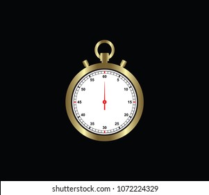 Stopwatch icon. star or stop time mechine. timeout