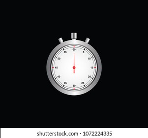 Stopwatch icon. star or stop time mechine. timer icon