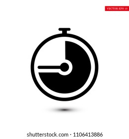 stopwatch icon, stock vector illustration flat design style