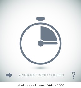 stopwatch icon, stock vector illustration flat design style