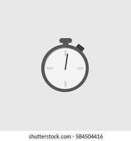 Stopwatch icon. style flat design