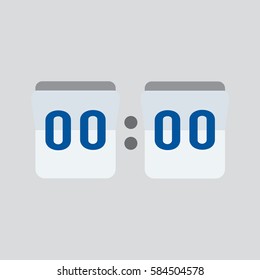 Stopwatch icon style flat design