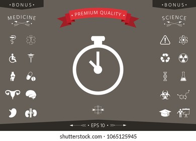 Stopwatch icon symbol