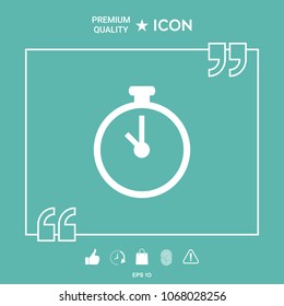 Stopwatch icon symbol