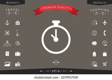 Stopwatch icon symbol