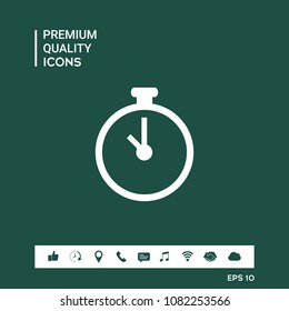 Stopwatch icon symbol
