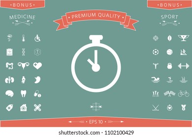 Stopwatch icon symbol