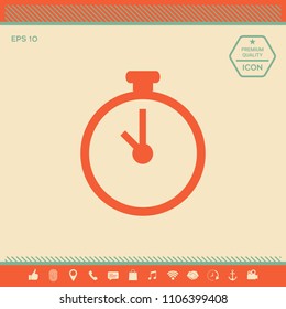 Stopwatch icon symbol