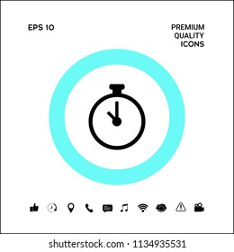 Stopwatch icon symbol