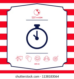Stopwatch icon symbol