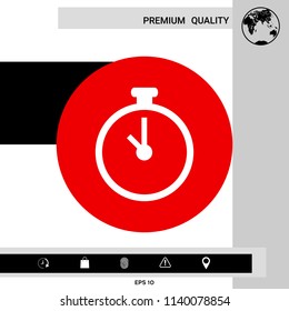 Stopwatch icon symbol