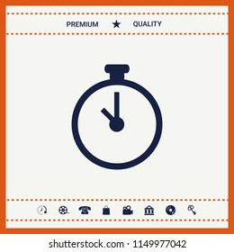Stopwatch icon symbol