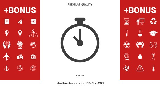Stopwatch icon symbol