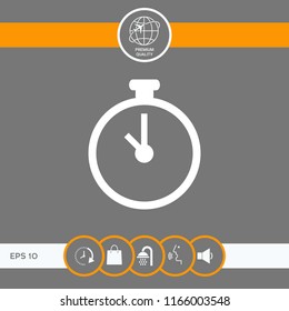 Stopwatch icon symbol