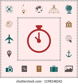 Stopwatch icon symbol