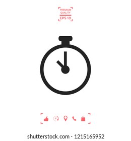 Stopwatch icon symbol