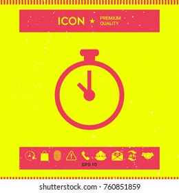Stopwatch icon symbol