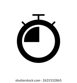 Stopwatch icon symbol for apps and websites. Timer sign and symbol. Countdown icon. Period of time