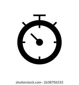 Stopwatch icon symbol for apps and websites. Timer sign and symbol. Countdown icon. Period of time