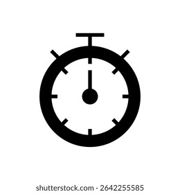 Stopwatch icon symbol for apps and websites. Timer sign and symbol. Countdown icon. Period of time